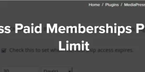 MediaPress Paid Memberships Pro Storage Limit 1.0.0破解版插件