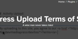 MediaPress Upload Terms Of Service 1.0.0破解版插件