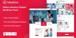 Medico Laboratory Analysis WordPress Theme 1.0.1破解版主题