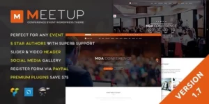 Meetup Conference Event WordPress Theme 1.9.1破解版主题