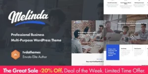 Melinda Professional Business Multi-Purpose WordPress Theme 1.1.2破解版主题