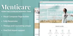 Menticare Therapy and Counseling WordPress Theme 1.5.1破解版主题