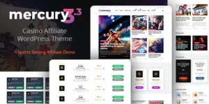 Mercury Affiliate WordPress Theme. Casino