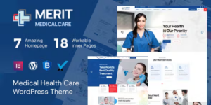 Merit Health Medical WordPress Theme RTL Ready 2.1破解版主题