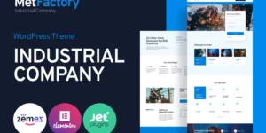 MetFactory Industry Company WordPress Theme 1.0.1破解版主题