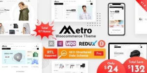 Metro – Minimal WooCommerce WordPress Theme 2.7破解版主题