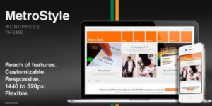 MetroStyle Responsive All Purpose WordPress Theme 1.5.3破解版主题