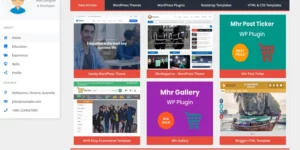 MhrPortfolio Portfolio and Digital Product Based WordPress Theme 1.0.0破解版主题