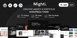 Mighti Creative Agency Portfolio WordPress Theme 1.0.4破解版主题
