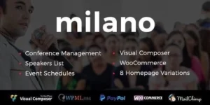 Milano | Event Conference WordPress 1.1.1破解版主题