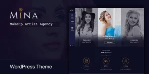 Mina Salon Makeup WordPress theme 1.6.4破解版主题
