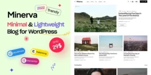 Minerva Modern Blog WordPress Theme 1.0破解版主题