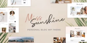 Miss Sunshine Lifestyle Beauty Women Blog 1.1.2破解版主题