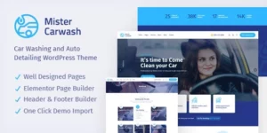 Mister (outglow) Car Wash WordPress Theme 1.0.0破解版主题