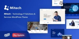 Mitech Technology IT Solutions Services WordPress Theme 1.9.3破解版主题
