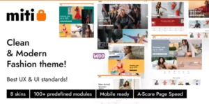 Miti Elementor Fashion WooCommerce Theme 1.1.6破解版主题