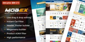 Mobex Auto Parts WordPress Theme 2.0破解版主题