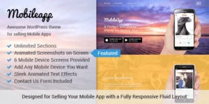 MobileApp WordPress Theme 1.0.13破解版主题