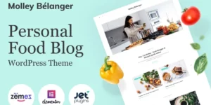 Molley Belanger Food blog for storytelling WordPress Theme 1.2.6破解版主题