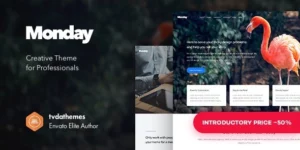 Monday Creative Multi-Purpose WordPress Theme 1.0破解版主题