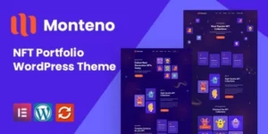Monteno NFT Portfolio WordPress Theme 1.0.0破解版主题