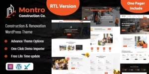 Montro Construction WordPress Theme 1.0破解版主题