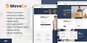 MoveCo Logistics Company WordPress Theme 1.4破解版主题