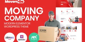 MoversGo Moving Company Modern WordPress Elementor Theme 1.0.1破解版主题