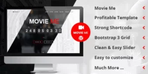 Movie Me One Page Responsive WordPress Theme 5.5破解版主题