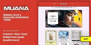 Muana Blog Magazine WordPress Theme 1.0.0破解版主题