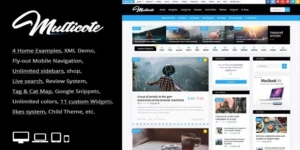 Multicote Magazine and WooCommerce WordPress Theme 2.6破解版主题