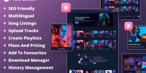 MusicBeat Web Music Streaming WordPress Theme 1.0.2破解版主题