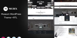 Muzex Museum WordPress Theme + RTL 2.0.0破解版主题