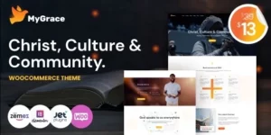 MyGrace Churches and Charity WordPress Theme 1.0.8破解版主题