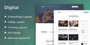 MyThemeShop Digital 1.0.17破解版主题