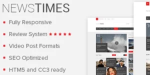 MyThemeShop NewsTimes 1.3.8破解版主题