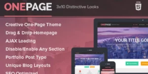 MyThemeShop OnePage 1.2.5破解版主题