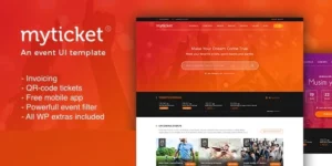 MyTicket Ticket/Event Management System WordPress Theme 1.0.9破解版主题