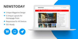 NEWSTODAY BEST NEWS MAGAZINE WORDPRESS THEME 1.1.4破解版主题
