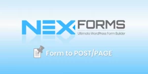 NEX-Forms Form to Post/Page Add-on 7.5.12.1破解版插件