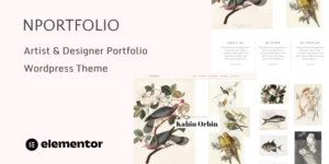NPortfolio Artist and Designer Portfolio WordPress Theme 1.0.0破解版主题