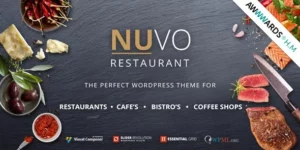 NUVO Cafe Restaurant WordPress Theme 6.1.0破解版主题