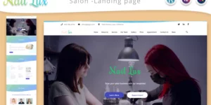 Nail Lux Manicure Salon Landing page WordPress Theme 1.1破解版主题