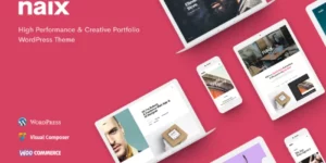 Naix Creative Portfolio WordPress Theme 1.4.9破解版主题