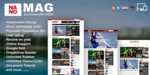 NanoMag Responsive WordPress Magazine Theme 1.7破解版主题