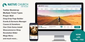 Native Church Multi Purpose WordPress Theme 4.6.4破解版主题