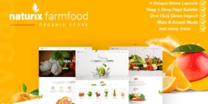 Naturix Organic Store Woocommerce Theme with Drag n Drop Page Builder 2.5.2破解版主题