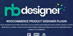 Nbdesigner Online Woocommerce Products Designer Plugin 2.8.3破解版插件