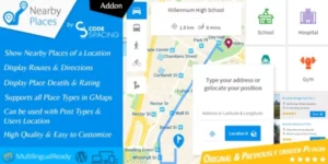 Nearby Places WordPress Plugin 2.6.7破解版插件