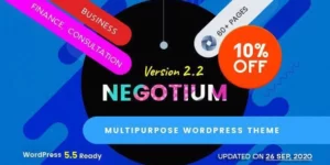 Negotium Multipurpose Business WordPress Template 2.2破解版主题